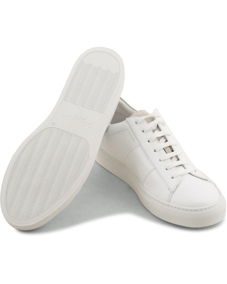 Heren | Dondup Leather Sneaker White | Dondup | Leather Sneaker White