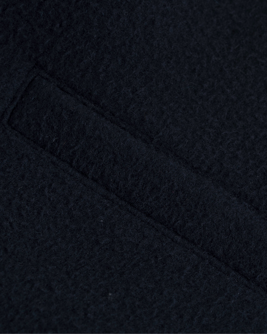 Heren | Jassen | De Bonne Facture | MT16 Brushed Wool Bomber Jacket Navy