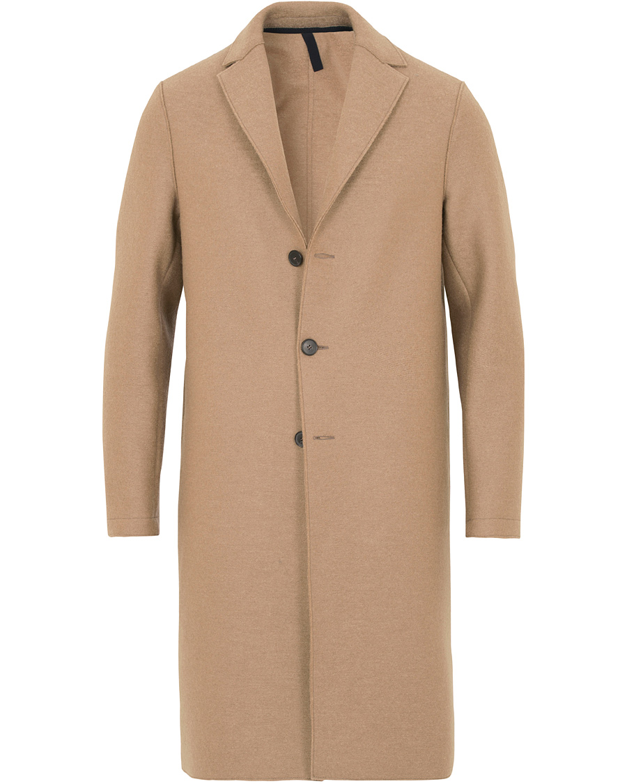 Heren | Jassen | Harris Wharf London | Wool Raw Edge Overcoat Camel