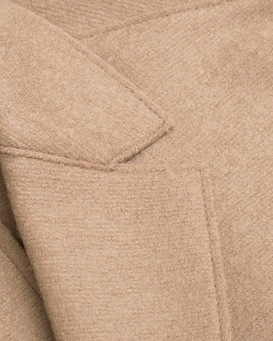 Heren | Jassen | Harris Wharf London | Wool Raw Edge Overcoat Camel