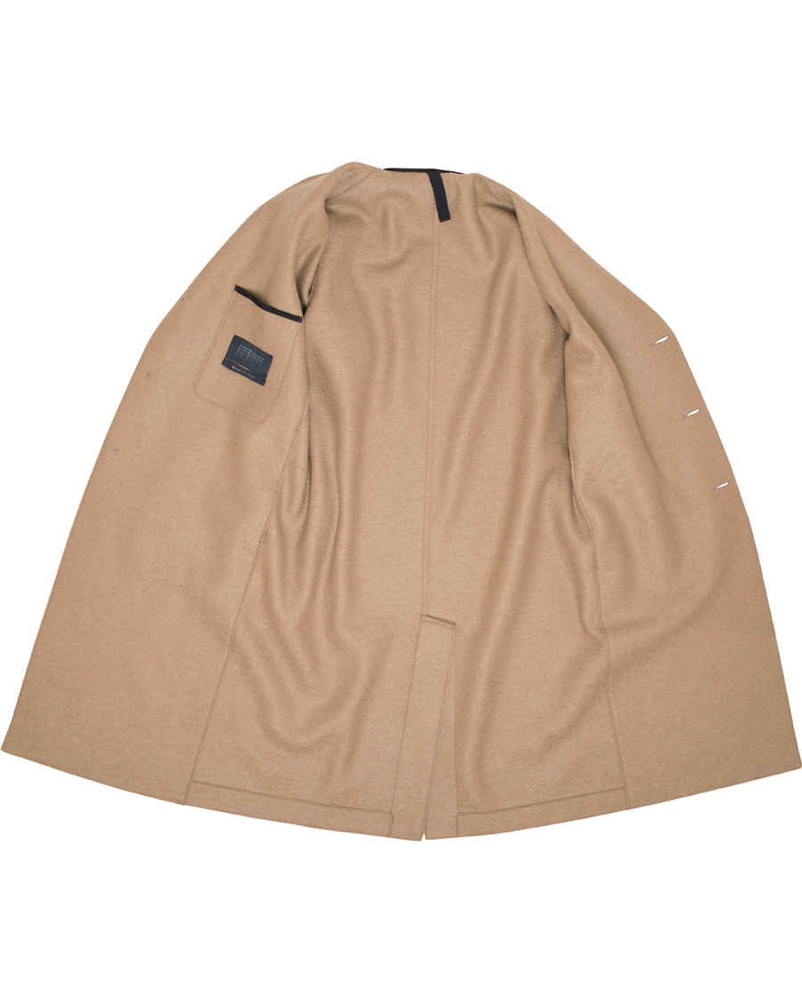 Heren | Jassen | Harris Wharf London | Wool Raw Edge Overcoat Camel