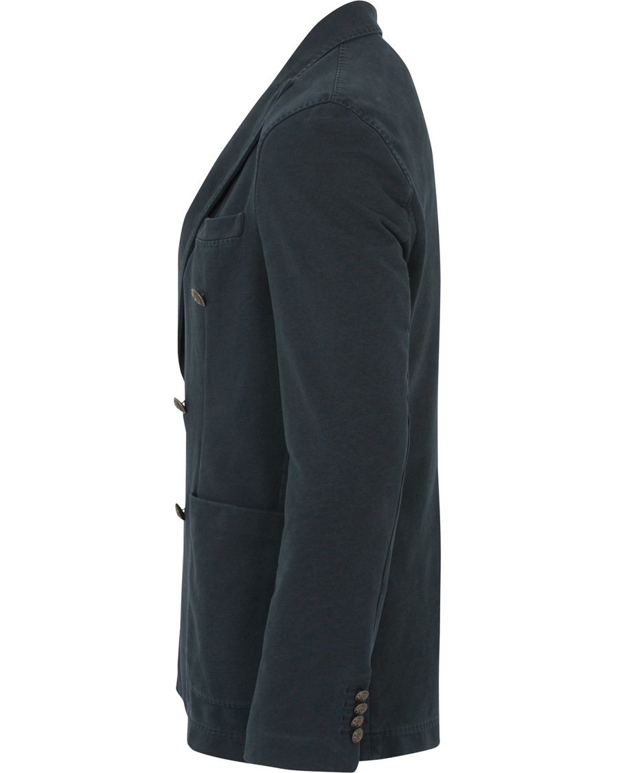 Heren | Blazers | Circolo 1901 | Jersey Patch Pocket Double Breasted Blazer Navy