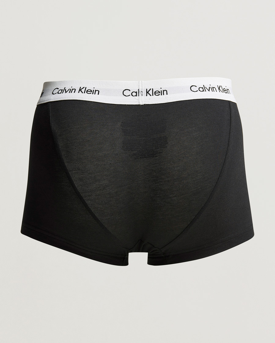 Heren | Ondergoed | Calvin Klein | Cotton Stretch Low Rise Trunk 3-Pack Black/White/Grey