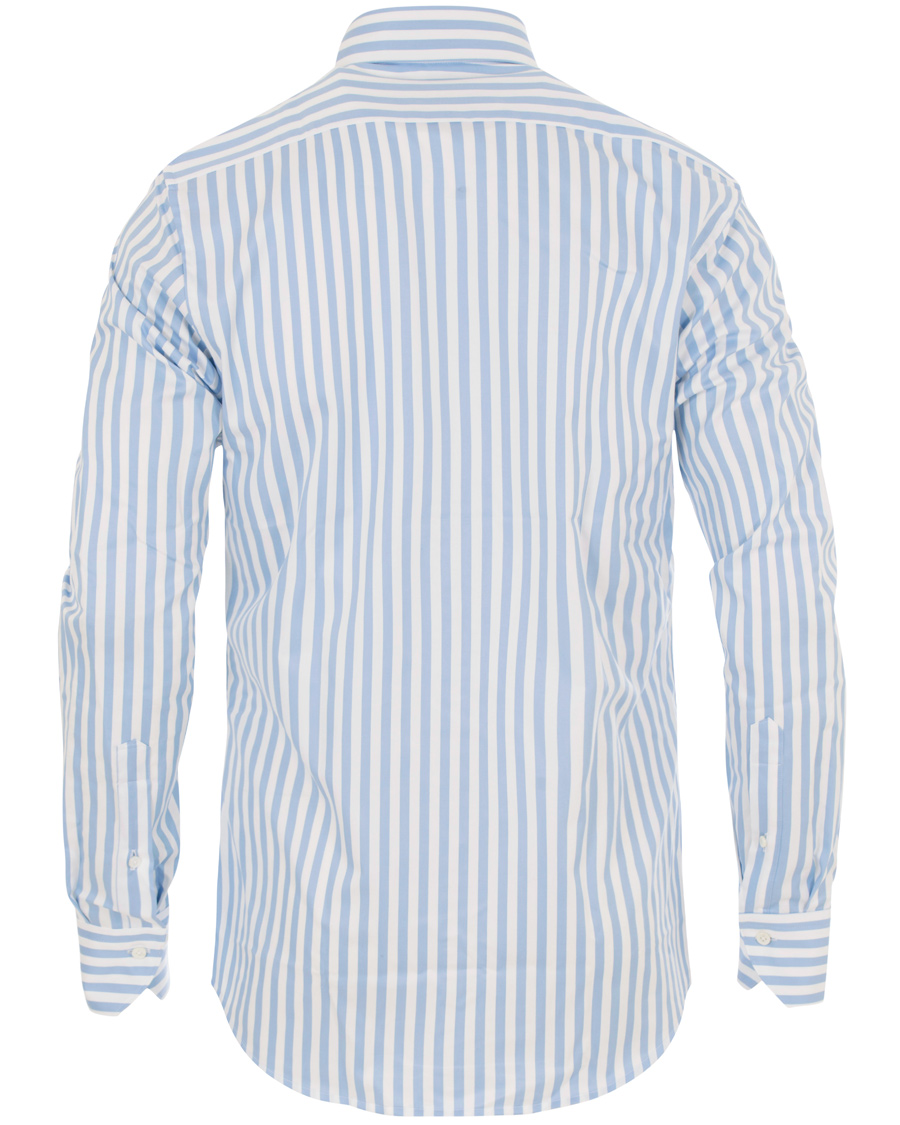 Heren | Overhemden | Stenströms | Slimline Striped Shirt White/Blue