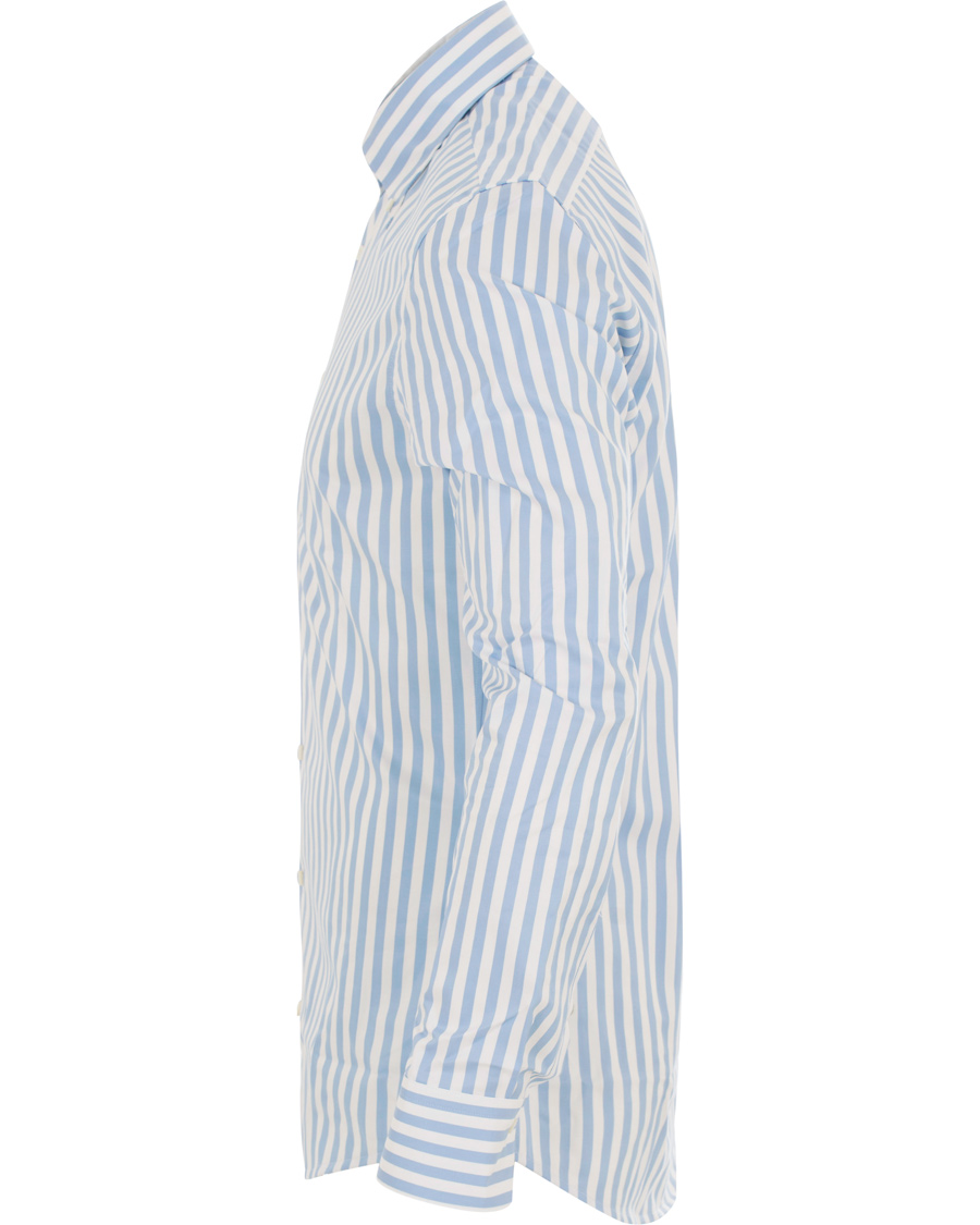 Heren | Overhemden | Stenströms | Slimline Striped Shirt White/Blue