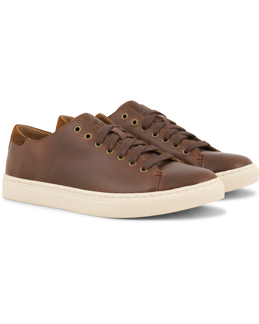 Heren | Polo Ralph Lauren Jermain Sneaker Deep Tan Calf | Polo Ralph Lauren | Jermain Sneaker Deep Tan Calf