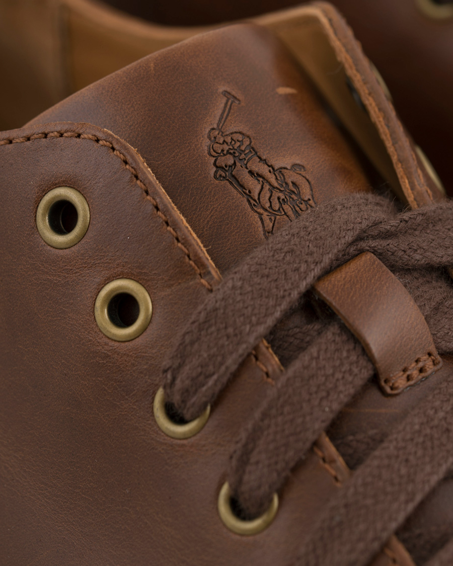 Heren | Polo Ralph Lauren Jermain Sneaker Deep Tan Calf | Polo Ralph Lauren | Jermain Sneaker Deep Tan Calf