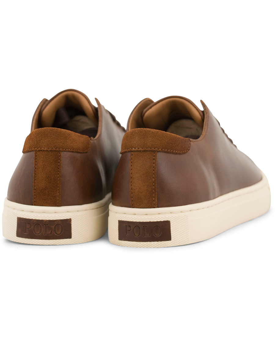 Heren | Polo Ralph Lauren Jermain Sneaker Deep Tan Calf | Polo Ralph Lauren | Jermain Sneaker Deep Tan Calf