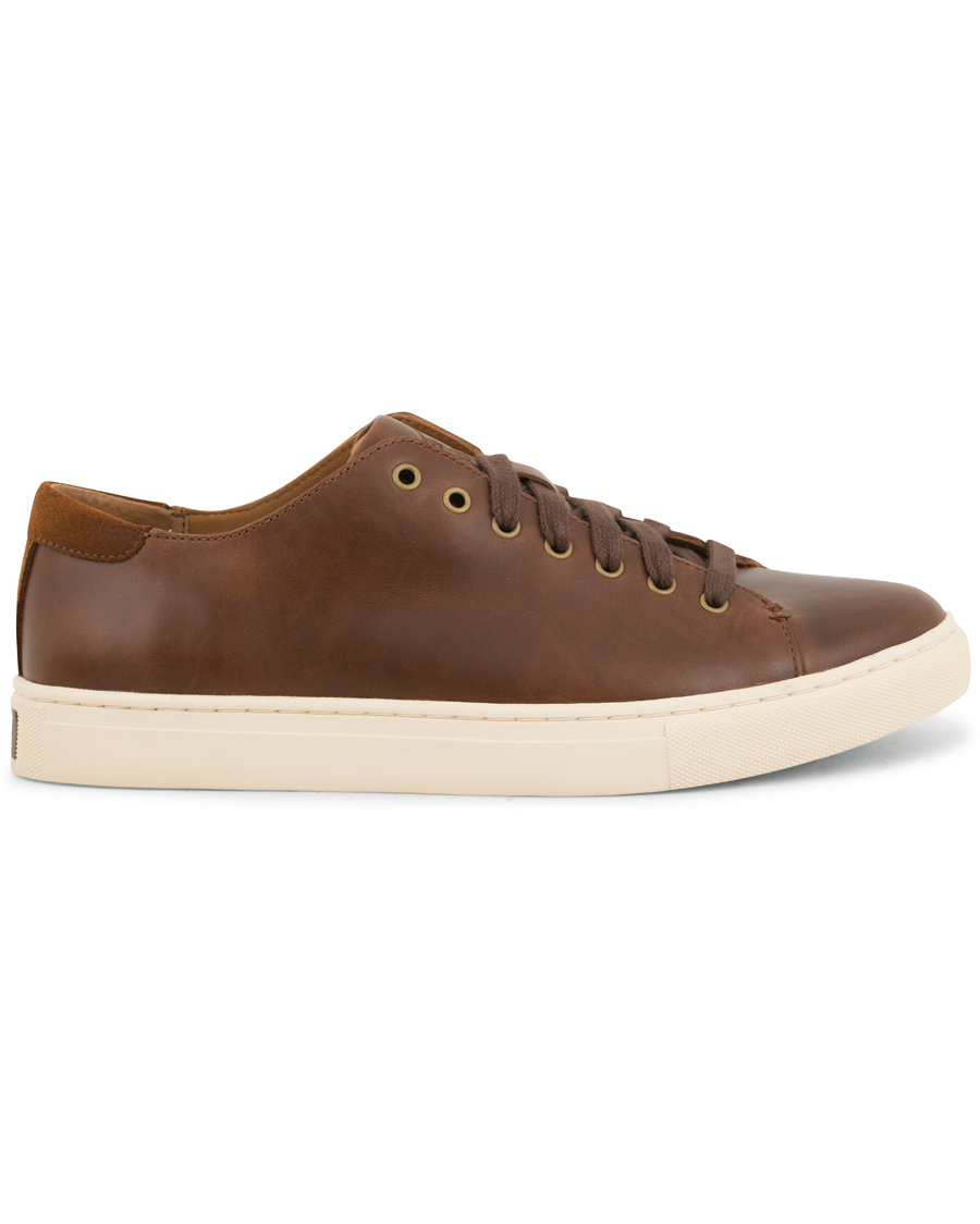 Heren | Polo Ralph Lauren Jermain Sneaker Deep Tan Calf | Polo Ralph Lauren | Jermain Sneaker Deep Tan Calf