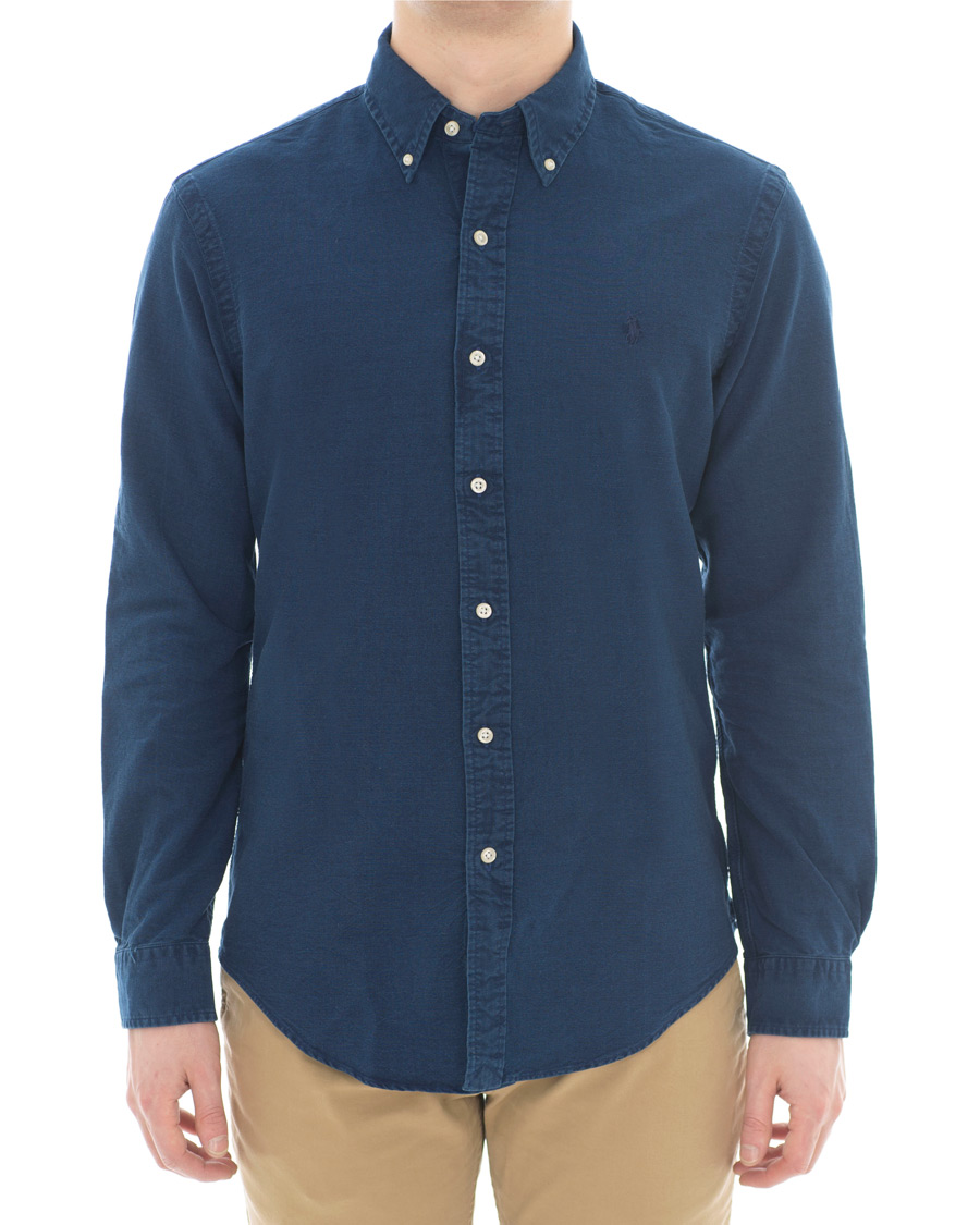 Heren | Overhemden | Polo Ralph Lauren | Slim Fit Garment Dyed Oxford Shirt Indigo