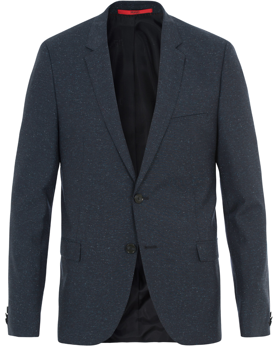 Heren | Pakken | HUGO | Arti Hesten Wool/Silk Donegal Suit Navy