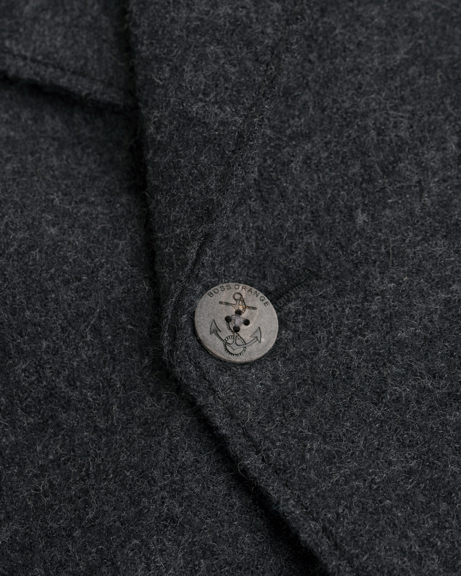 Heren | Jassen | BOSS ORANGE | BOSS Casual Branco Wool Peacoat Dark Grey