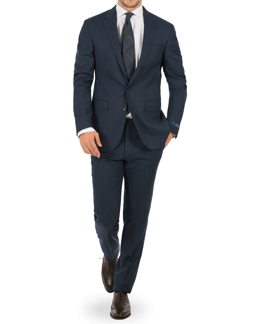 Heren | Pakken | BOSS BLACK | BOSS Huge/Genius Wool Suit Blue