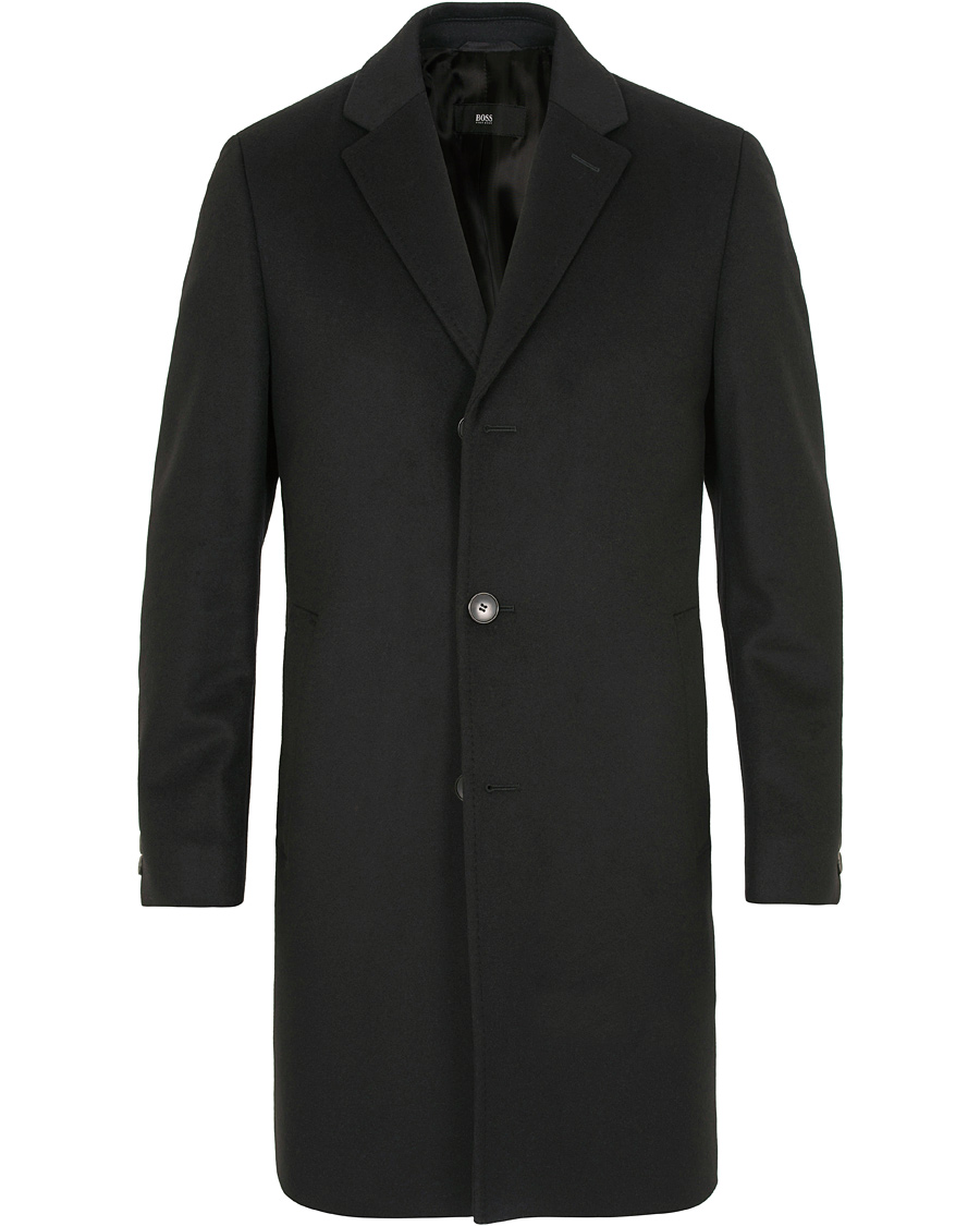 Heren | Jassen | BOSS BLACK | BOSS Stratus Wool/Cashmere Coat Black