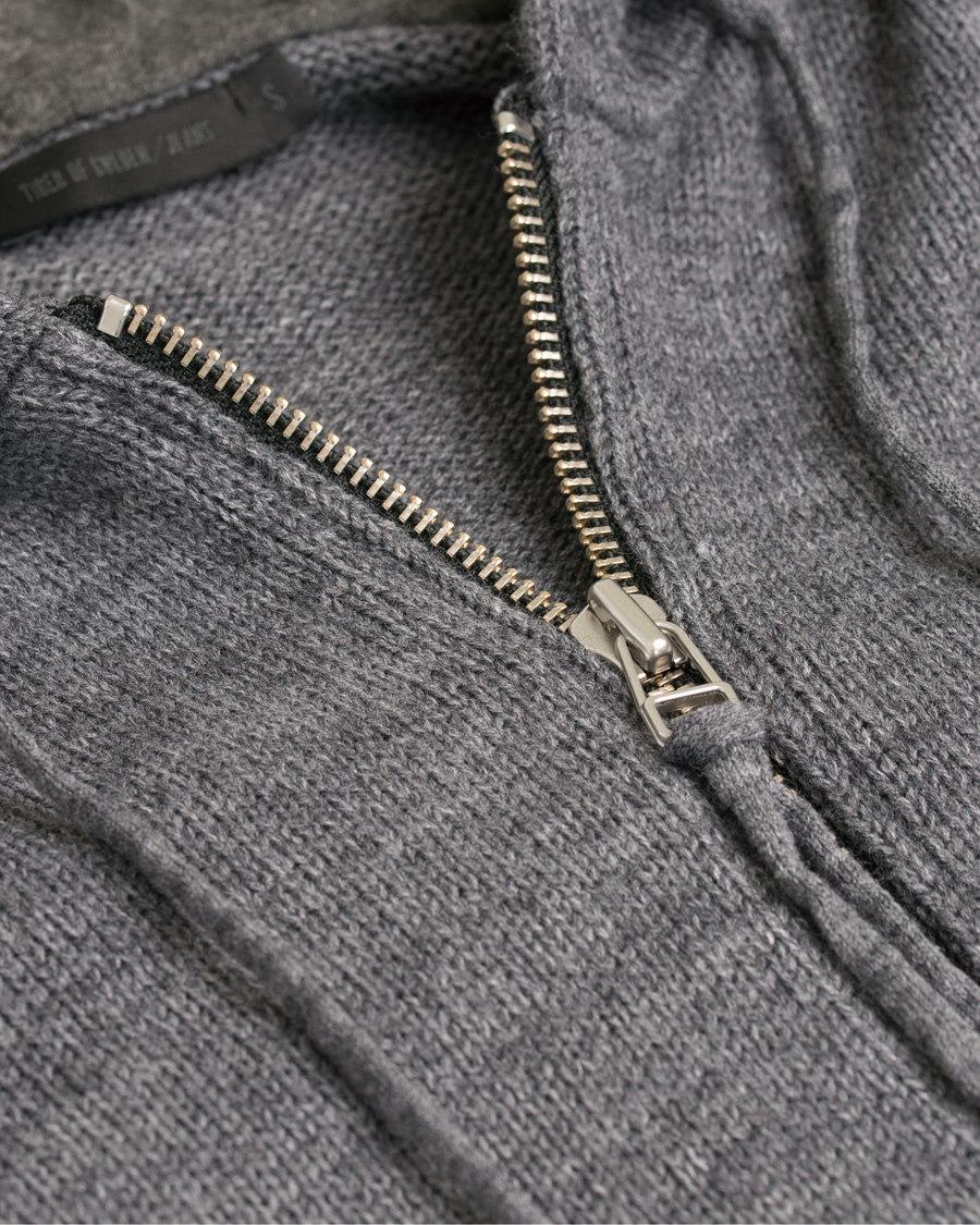 Heren | Truien | Tiger of Sweden Jeans | Syl Plain Full Zip Hoodie Grey
