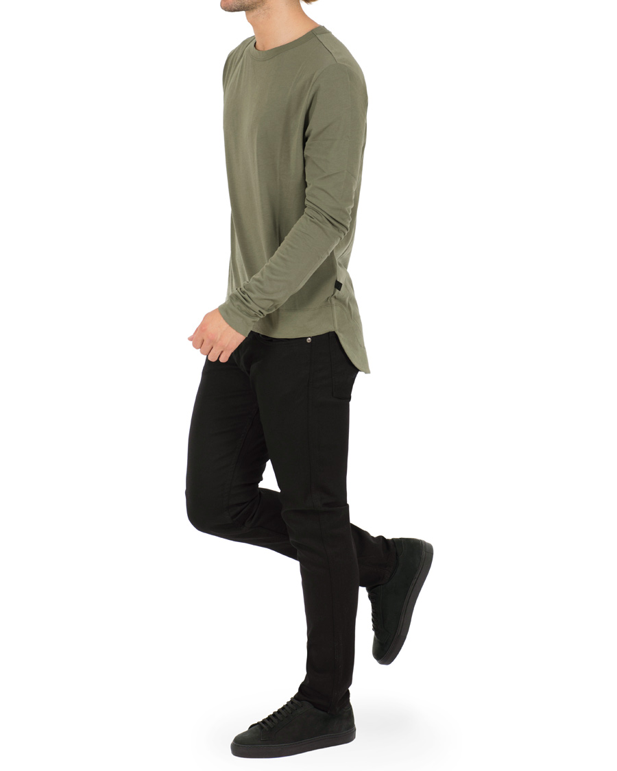 Heren | T-shirts | Tiger of Sweden Jeans | Trasher Long Sleeve Tee Green