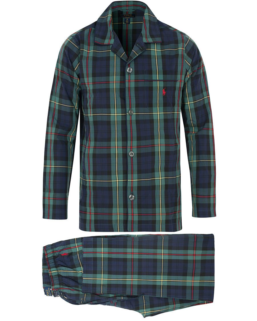 Heren | Ondergoed | Polo Ralph Lauren | Spencer Plaid Check Pyjama Set Green/Blue
