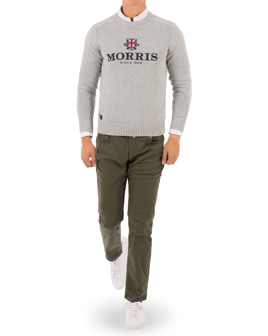 Heren | Truien | Morris | Morgan O-Neck Light Grey