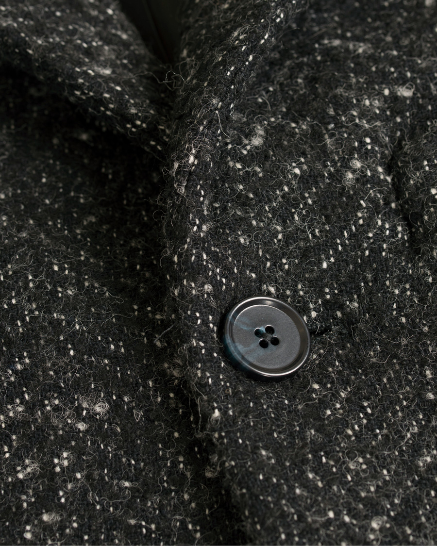 Heren | Jassen | J.Lindeberg | Wolger Rock Wool Herringbone Coat Black