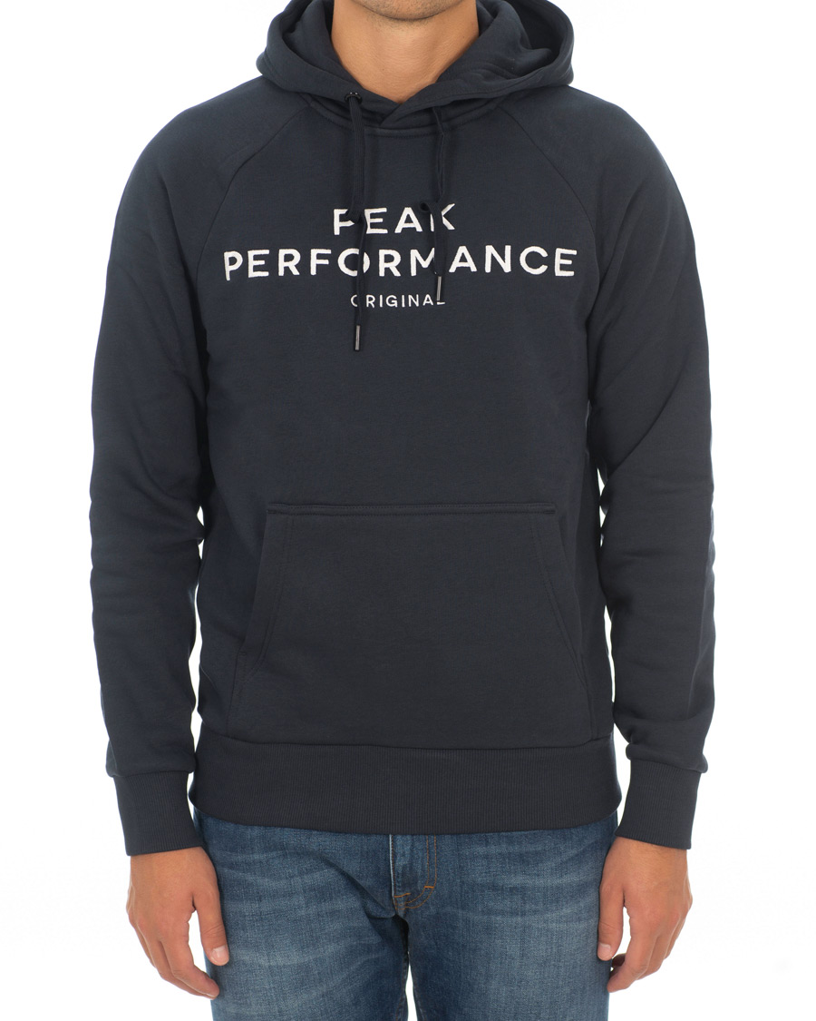 Heren | Truien | Peak Performance | M Logo Hoodie Navy