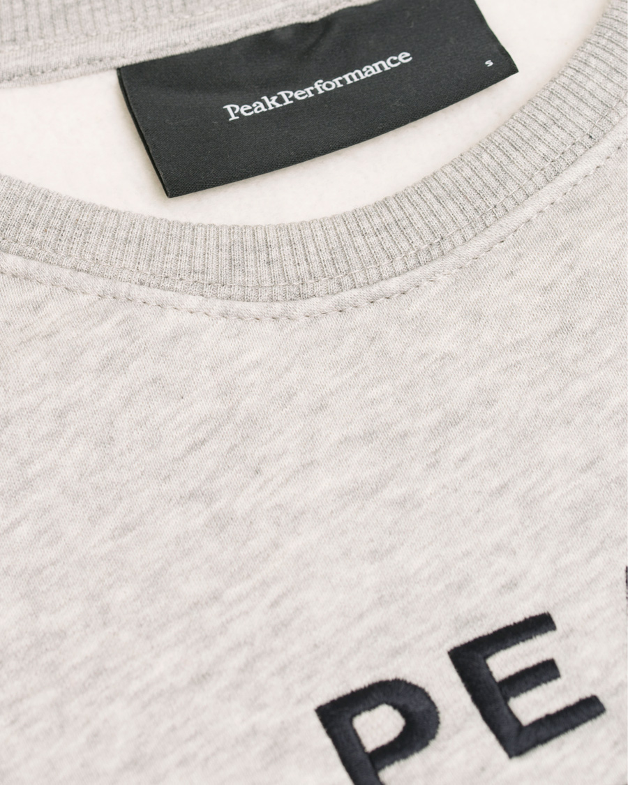 Heren | Truien | Peak Performance | Logo Crew Neck Sweatshirt Grey