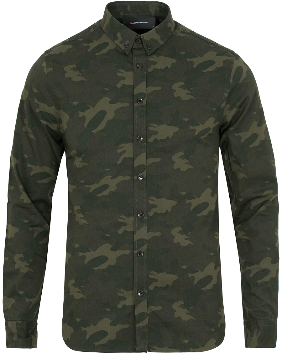 Heren | Overhemden | Peak Performance | Keen Camo Shirt Green