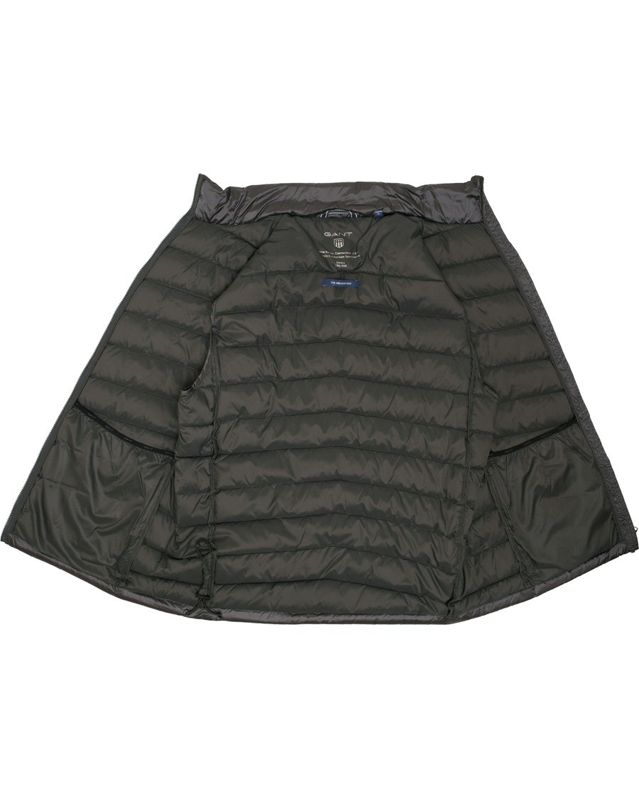 Heren | Jassen | GANT | The Airlight Down Vest Dark Grey