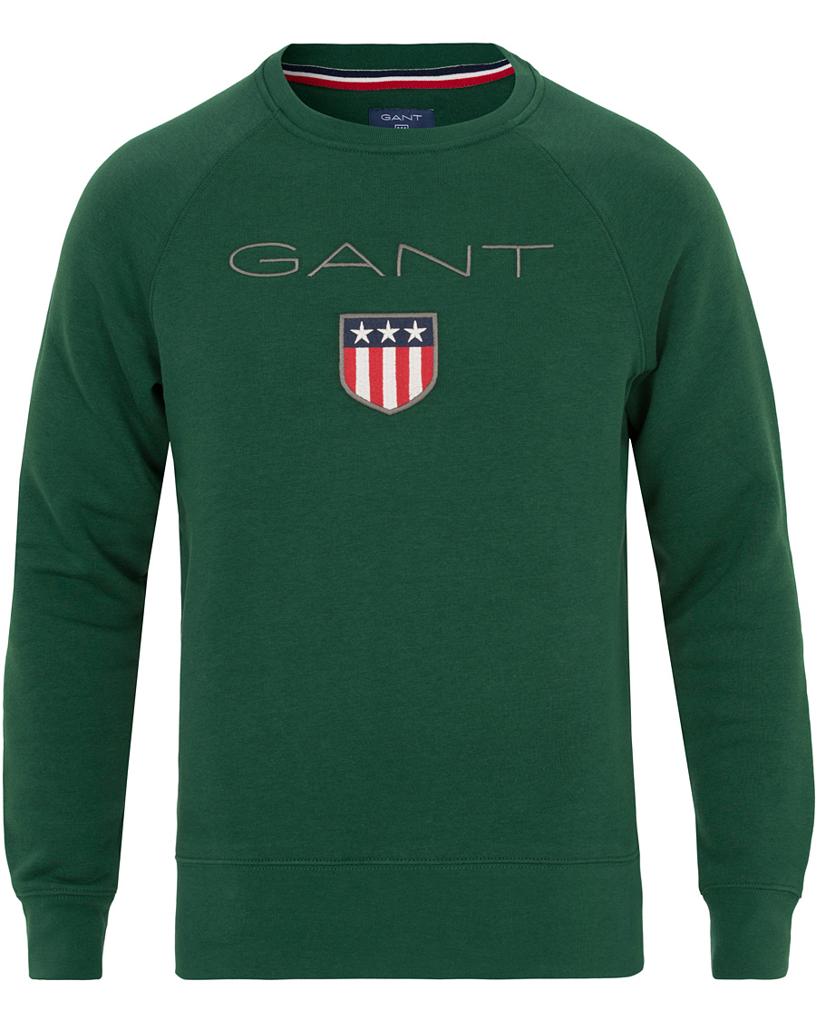 Heren | Truien | GANT | Shield Crew Neck Sweatshirt Ivy Green