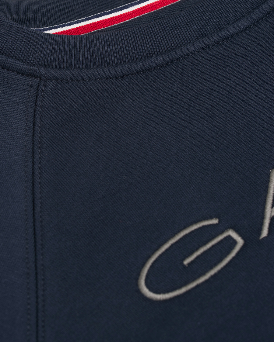 Heren | Truien | GANT | Shield Crew Neck Sweatshirt Evening Blue