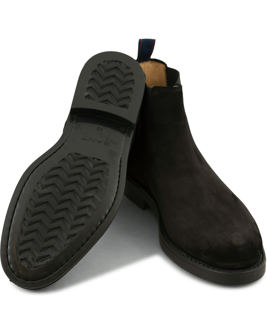 Heren | GANT Oscar Chelsea Boot Black Suede | GANT | Oscar Chelsea Boot Black Suede