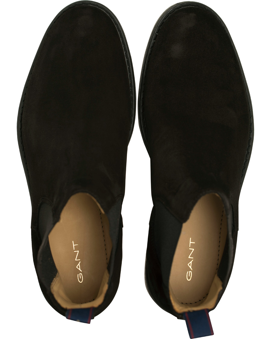 Heren | GANT Oscar Chelsea Boot Black Suede | GANT | Oscar Chelsea Boot Black Suede