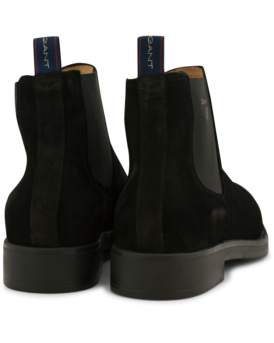 Heren | GANT Oscar Chelsea Boot Black Suede | GANT | Oscar Chelsea Boot Black Suede