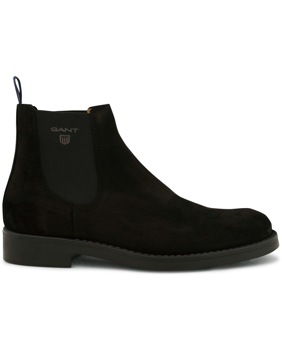 Heren | GANT Oscar Chelsea Boot Black Suede | GANT | Oscar Chelsea Boot Black Suede