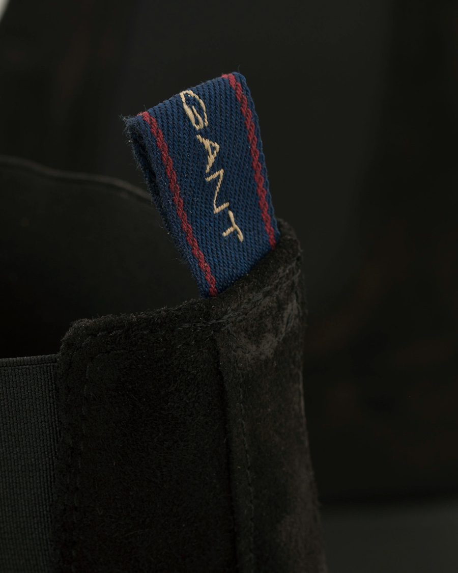 Heren | GANT Oscar Chelsea Boot Black Suede | GANT | Oscar Chelsea Boot Black Suede