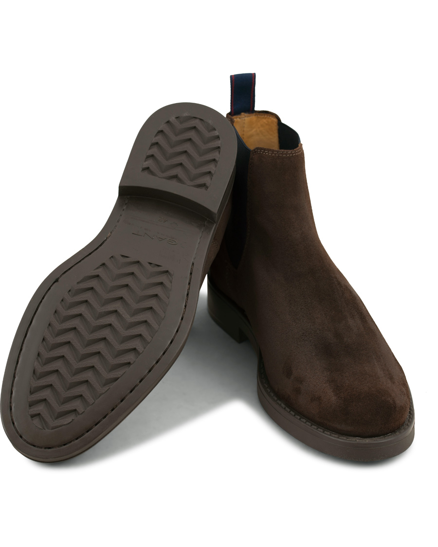 Heren | GANT Oscar Chelsea Boot Dark Brown Suede | GANT | Oscar Chelsea Boot Dark Brown Suede