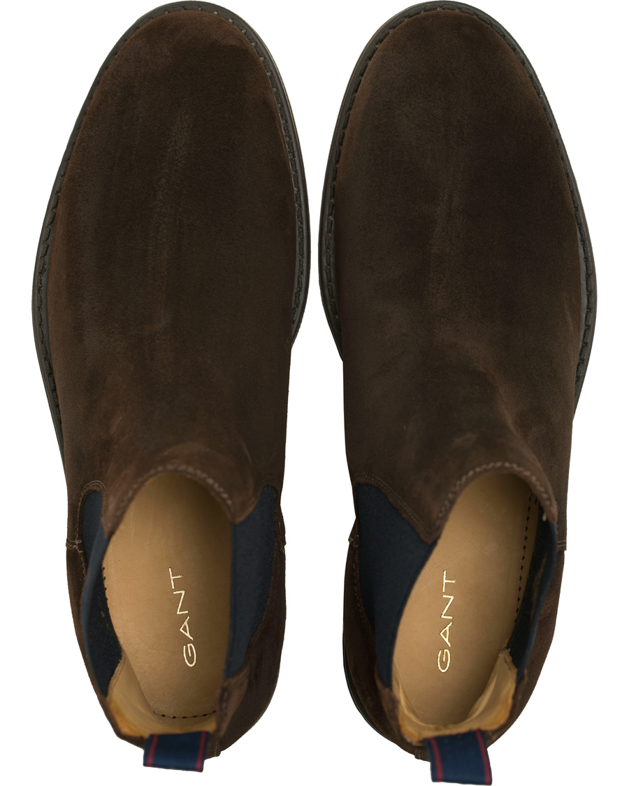 Heren | GANT Oscar Chelsea Boot Dark Brown Suede | GANT | Oscar Chelsea Boot Dark Brown Suede