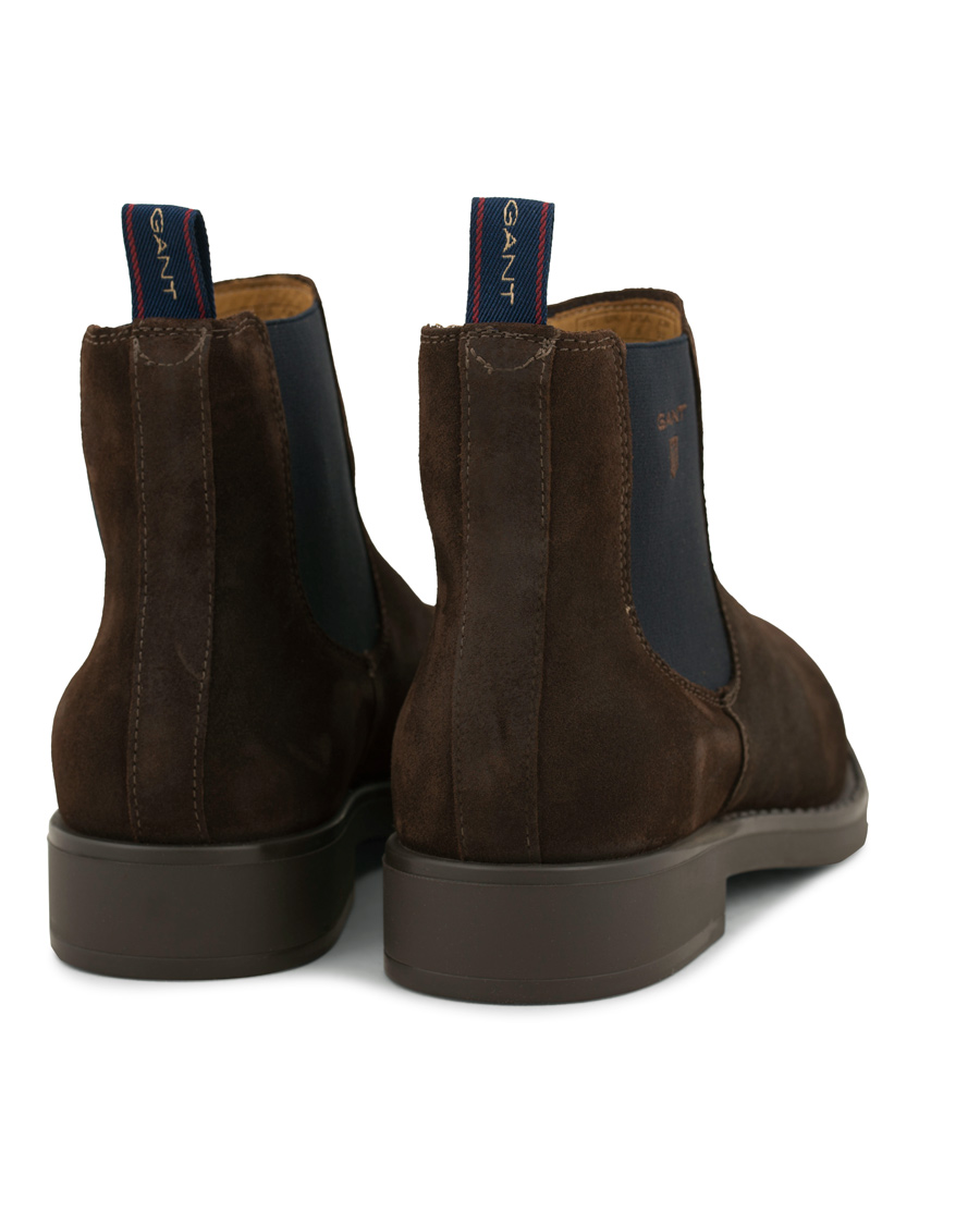 Heren | GANT Oscar Chelsea Boot Dark Brown Suede | GANT | Oscar Chelsea Boot Dark Brown Suede