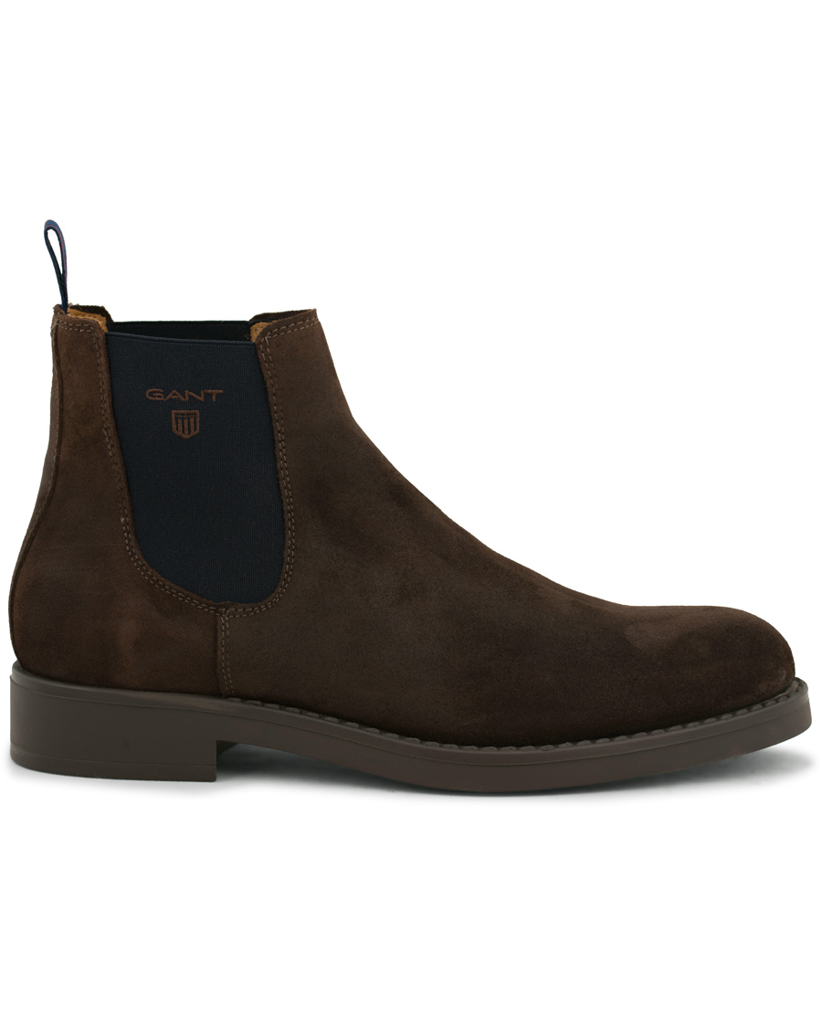 Heren | GANT Oscar Chelsea Boot Dark Brown Suede | GANT | Oscar Chelsea Boot Dark Brown Suede