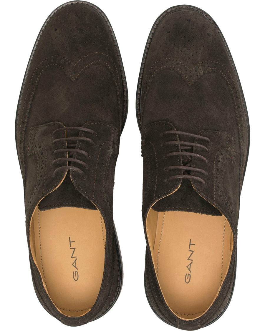 Heren | GANT Ricardo Brouge Dark Brown Suede | GANT | Ricardo Brouge Dark Brown Suede