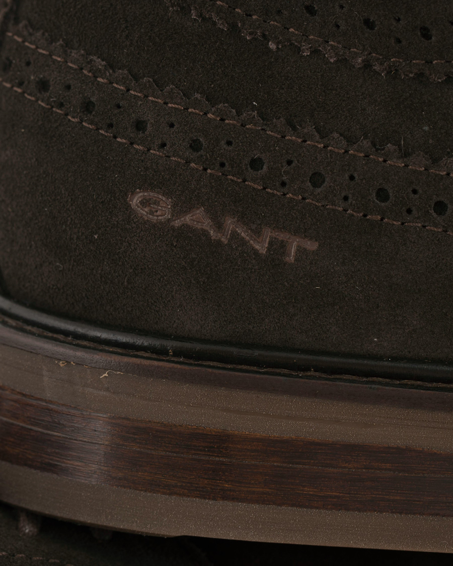 Heren | GANT Ricardo Brouge Dark Brown Suede | GANT | Ricardo Brouge Dark Brown Suede