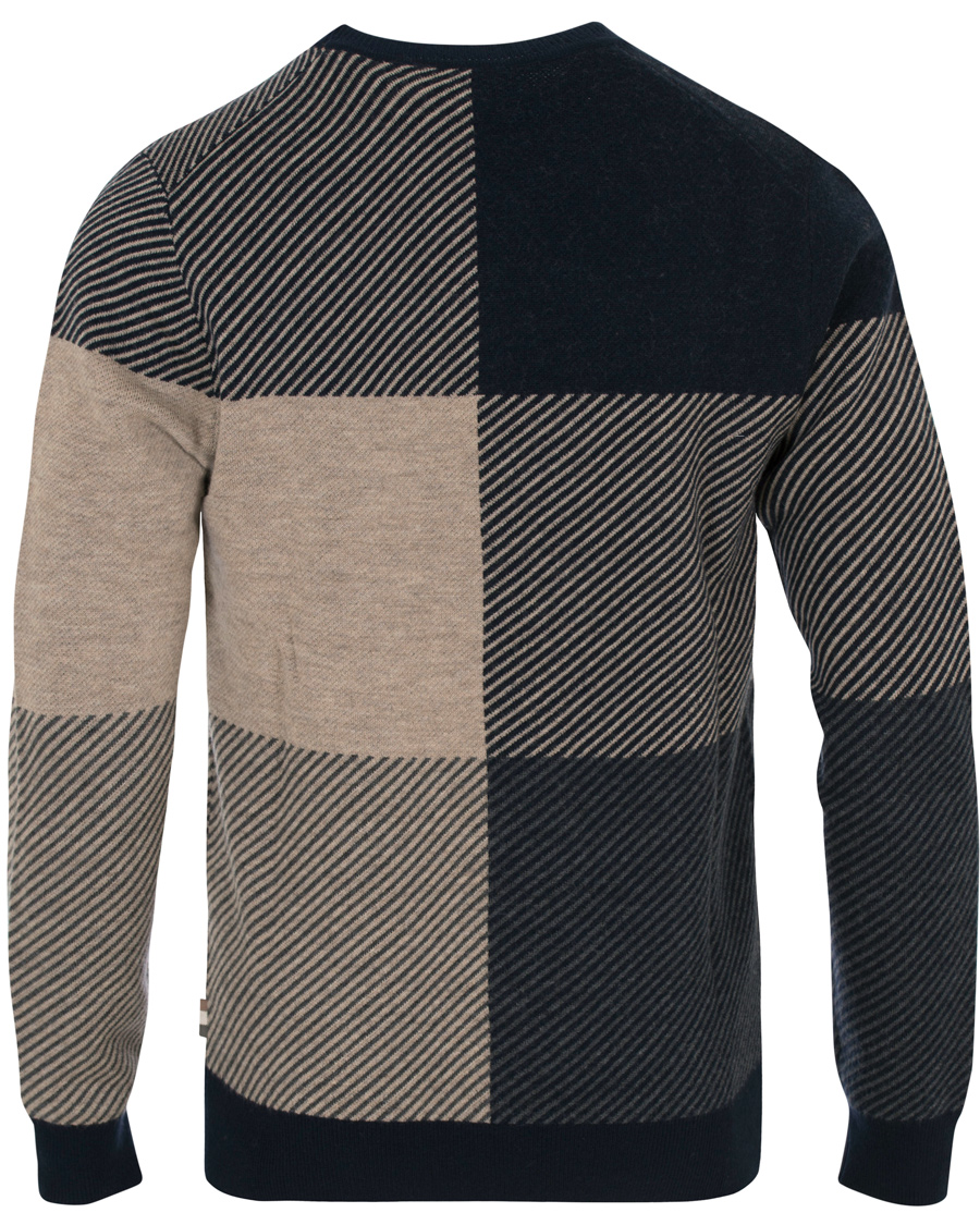 Heren | Truien | Aquascutum | Clapton Large Check Knit Navy