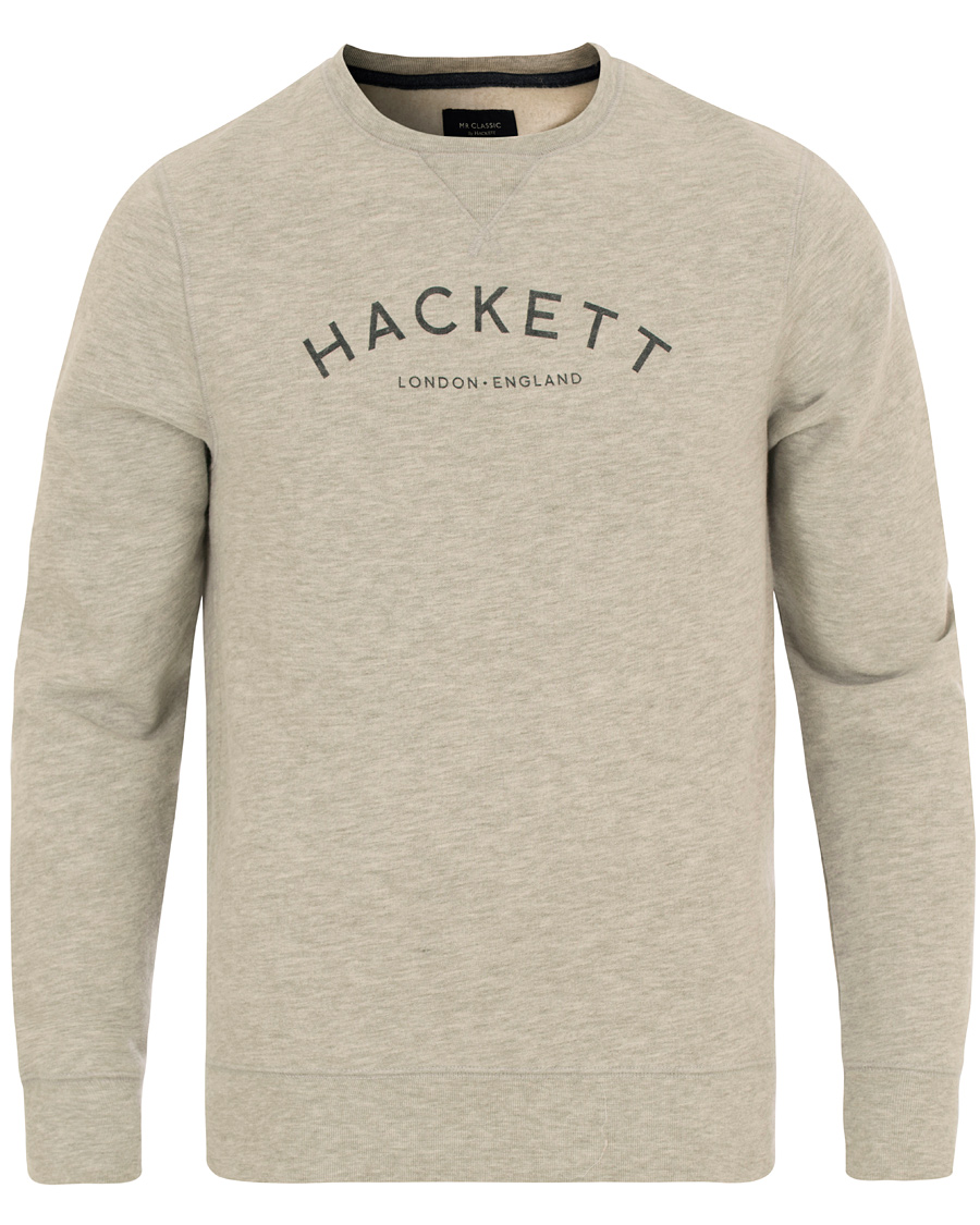 Heren | Truien | Hackett | Mr Classic Logo Crew Neck Sweater Grey