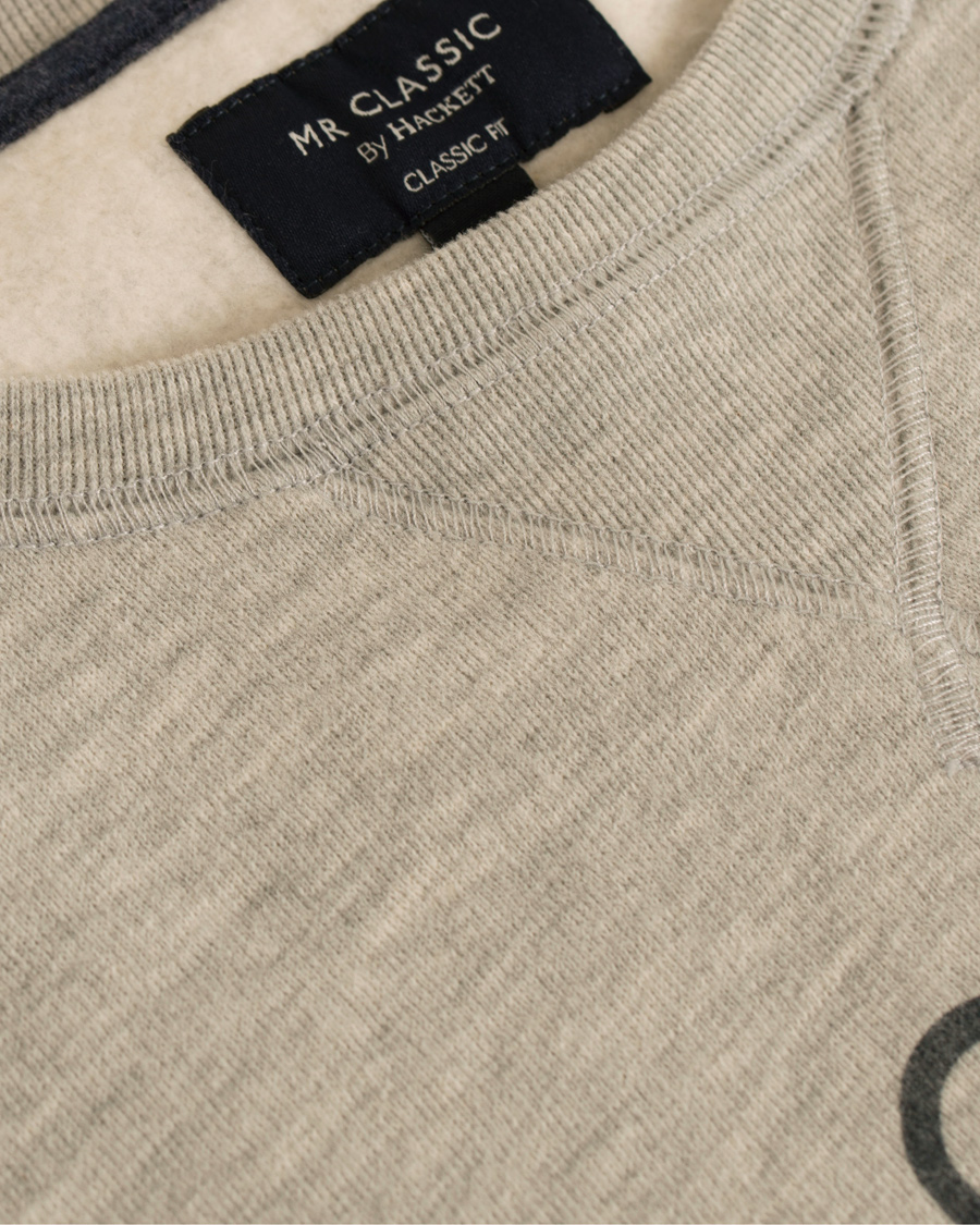 Heren | Truien | Hackett | Mr Classic Logo Crew Neck Sweater Grey