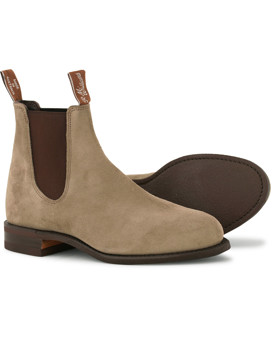 Heren | R.M.Williams Wentworth G Boot Oatmeal Suede | R.M.Williams | Wentworth G Boot Oatmeal Suede