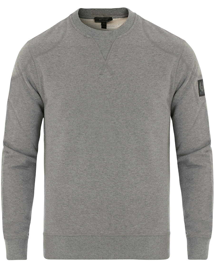 Heren | Truien | Belstaff | Jefferson Crew Neck Sweatshirt Grey Melange