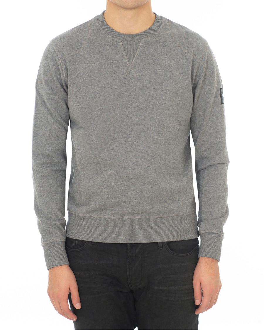 Heren | Truien | Belstaff | Jefferson Crew Neck Sweatshirt Grey Melange
