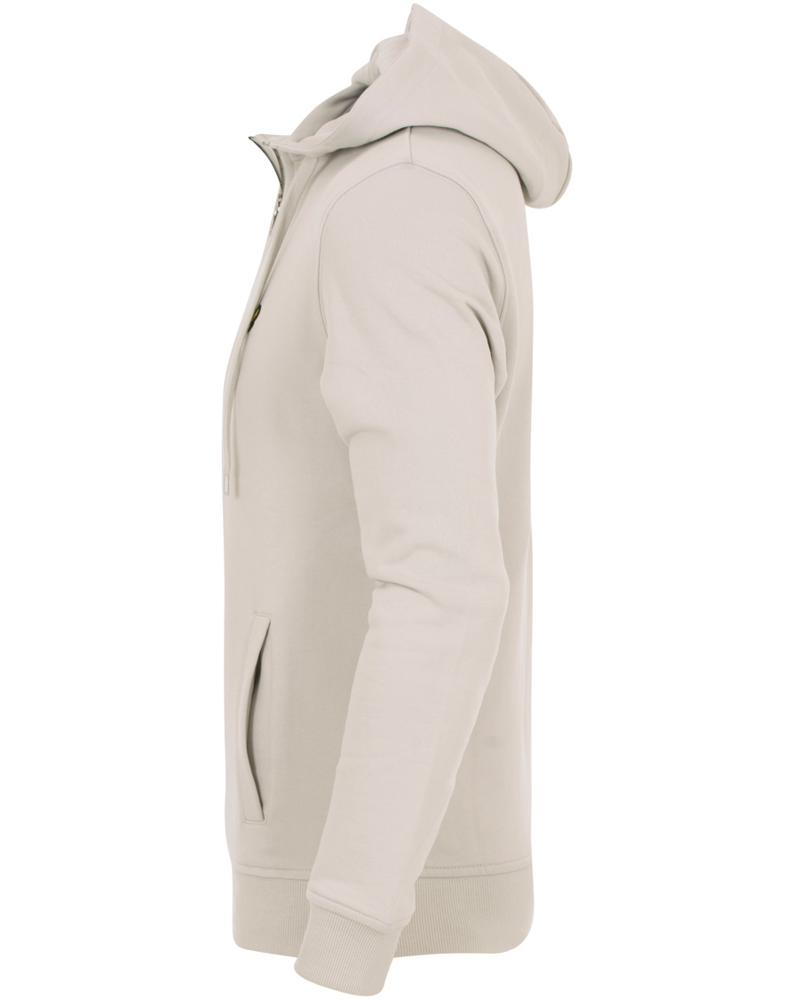 Heren | Truien | Lyle & Scott | Half Zip Hoodie Light Grey