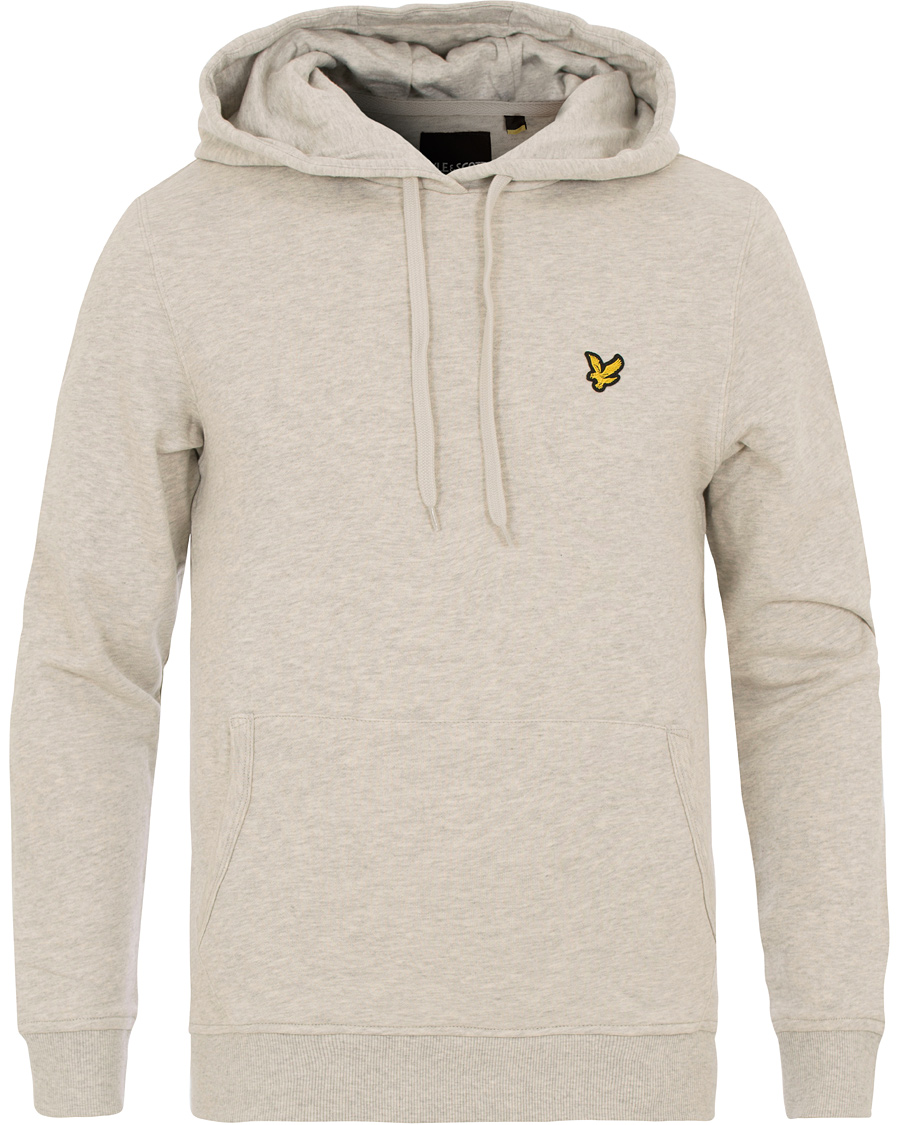 Heren | Truien | Lyle & Scott | Pullover Hoodie Light Grey Marl