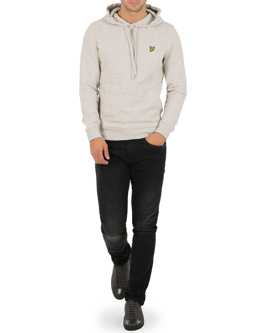 Heren | Truien | Lyle & Scott | Pullover Hoodie Light Grey Marl