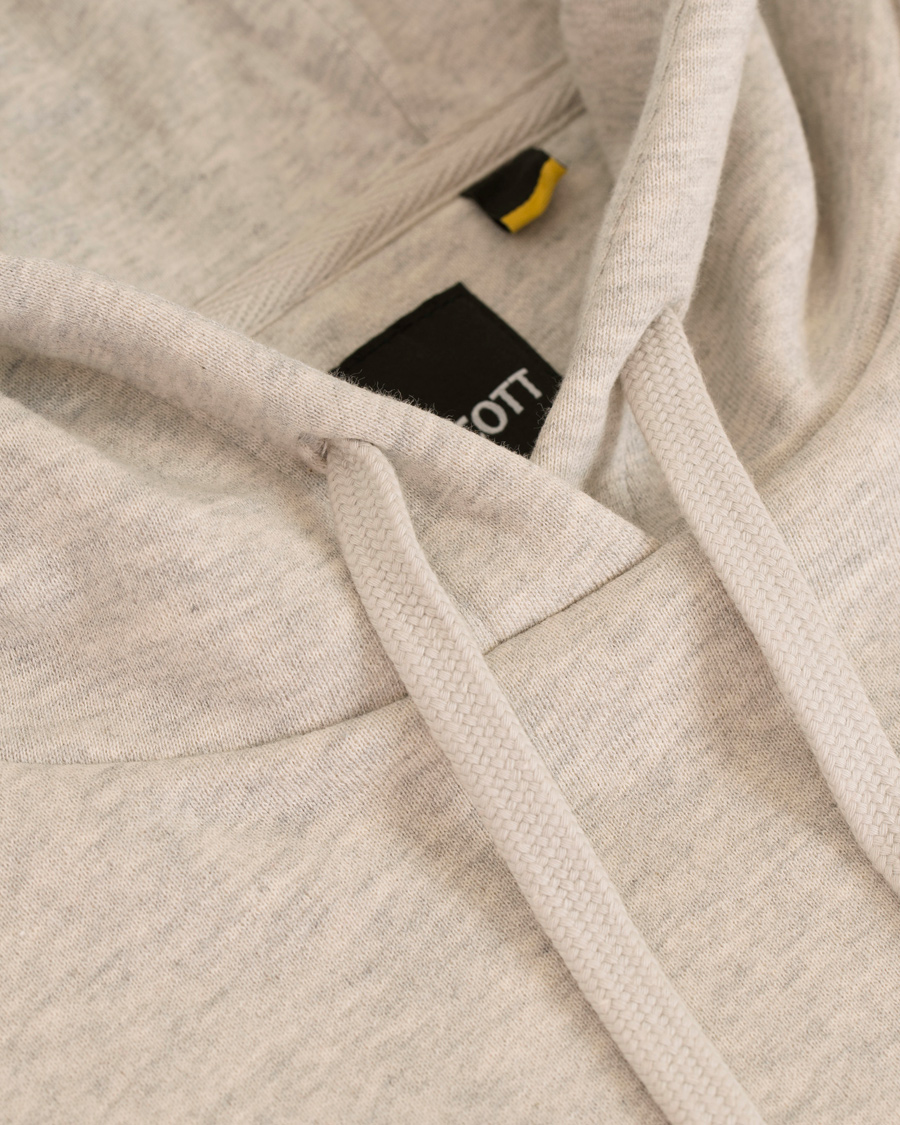 Heren | Truien | Lyle & Scott | Pullover Hoodie Light Grey Marl